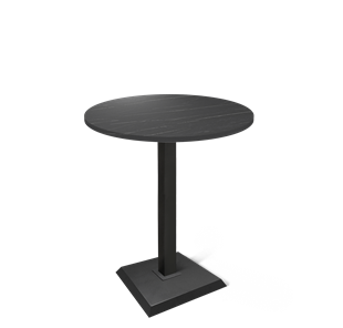 Барный стол SHT-TU5-BS2/H110 / SHT-TT 80 ЛДСП (камень пьетра гриджио черный/черный) в Тюмени
