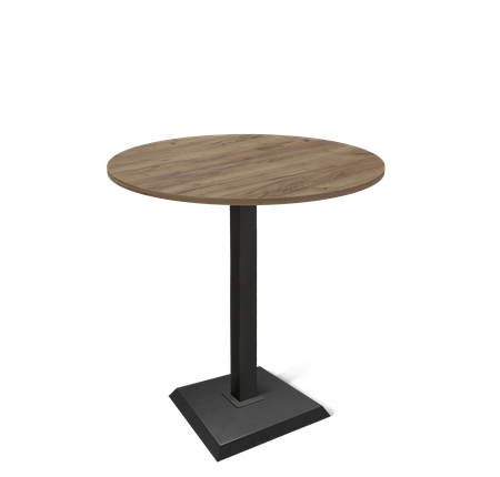 Барный стол SHT-TU5-BS2/H110 / SHT-TT 90 ЛДСП (дуб галифакс табак/черный) в Заводоуковске - изображение