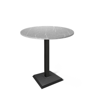 Барный стол SHT-TU5-BS2/H110 / SHT-TT 90 МДФ (серый мрамор/черный) в Тюмени