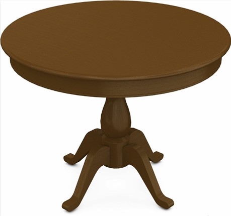 Раздвижной стол Фабрицио-1 исп. Круг 1000, Тон 2 (Морилка/Эмаль) в Тюмени - изображение