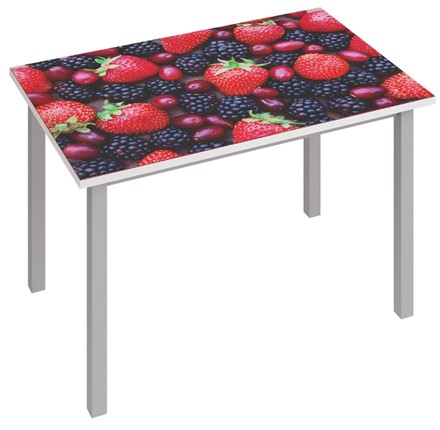 Кухонный стол раскладной Фристайл-3, Ягоды в Заводоуковске - изображение