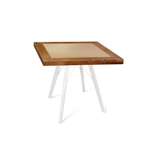 Керамический кухонный стол SHT-TU9/ТT7 60/60 (выбеленый/брашированный коричневый/песочный) в Тюмени