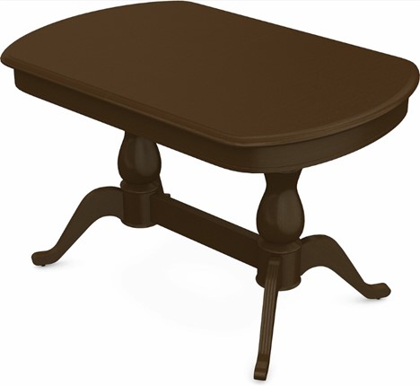 Кухонный раскладной стол Фабрицио-2 исп. Мыло 1400, Тон 4 (Морилка/Эмаль) в Тюмени - изображение