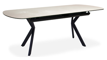 Кухонный раздвижной стол Шамони 3CX 180х95 (Oxide Avorio/Графит) в Заводоуковске - предосмотр 1