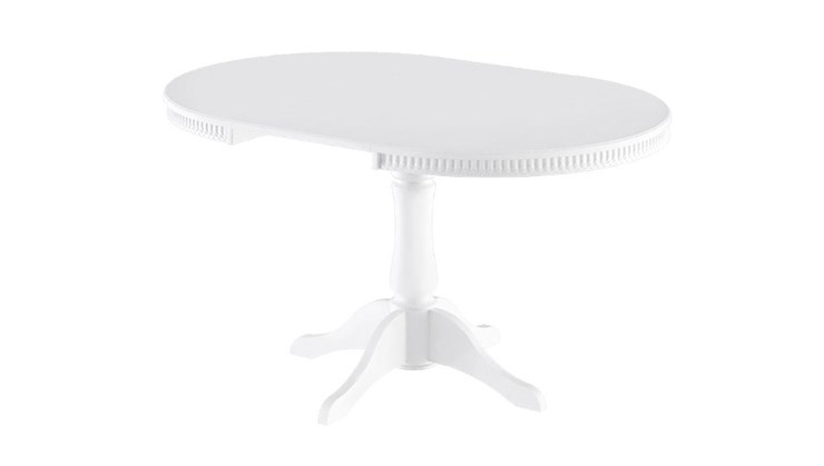 Кухонный стол раздвижной Орландо Т1, цвет Белый матовый (Б-111.02.1) в Тюмени - изображение 1