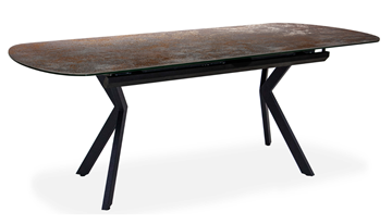 Кухонный стол раскладной Шамони 3CX 180х95 (Oxide Nero/Графит) в Ишиме - предосмотр 1