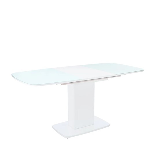 Кухонный раскладной стол Leset Денвер 1Р (Белый лак/стекло глянцевое белое) в Тюмени - изображение 3