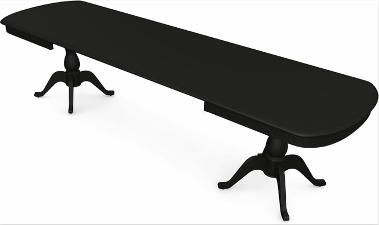 Кухонный раздвижной стол Фабрицио-2 исп. Мыло большой 3 вставки, Тон 12 (Морилка/Эмаль) в Тюмени - изображение 1