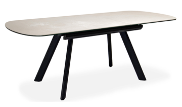 Кухонный стол раскладной Шамони 1CQ 140х85 (Oxide Avorio/Графит) в Ишиме - предосмотр 1