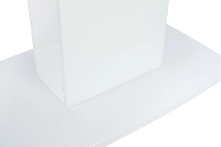 Кухонный раскладной стол Leset Денвер 1Р (Белый лак/стекло глянцевое белое) в Тюмени - изображение 8