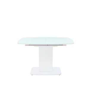 Кухонный раскладной стол Leset Денвер 1Р (Белый лак/стекло глянцевое белое) в Тюмени - предосмотр 1