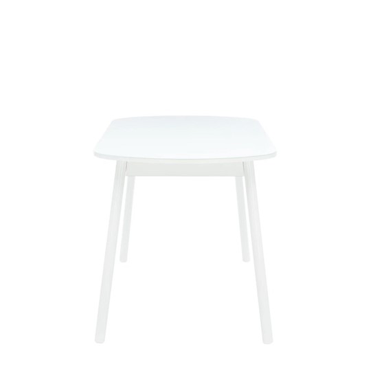Кухонный стол раскладной Leset Мидел (Металл белый/стекло белое) в Тюмени - изображение 3