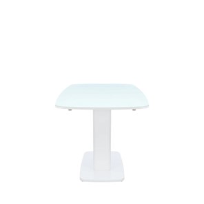 Кухонный раскладной стол Leset Денвер 1Р (Белый лак/стекло глянцевое белое) в Тюмени - предосмотр 4