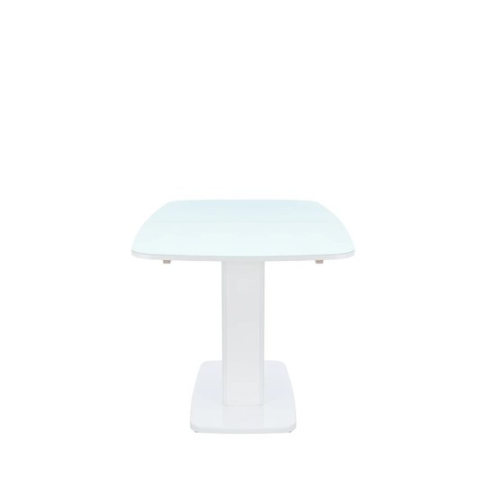 Кухонный раскладной стол Leset Денвер 1Р (Белый лак/стекло глянцевое белое) в Заводоуковске - изображение 4
