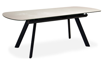Кухонный стол раскладной Шамони 3CQ 180х95 (Oxide Avorio/Графит) в Заводоуковске - предосмотр 1