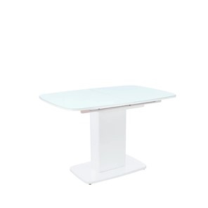 Кухонный раскладной стол Leset Денвер 1Р (Белый лак/стекло глянцевое белое) в Тюмени - предосмотр 2