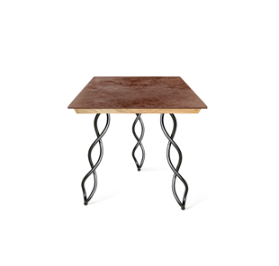 Керамический кухонный стол SHT-TU17 (3 шт.)/ТT8 60/60 (черный муар/прозрачный лак/коричневая сепия) в Тюмени