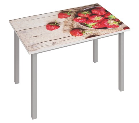 Кухонный раскладной стол Фристайл-3, Клубника в Тюмени - изображение
