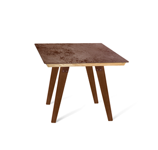 Керамический кухонный стол SHT-TU16 (4 шт.)/ТT8 60/60 (темный орех/прозрачный лак/коричневая сепия) в Ишиме