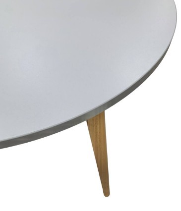 Обеденный круглый раздвижной стол Серый камень 90*90 см ЛДСП в Тюмени - изображение 8