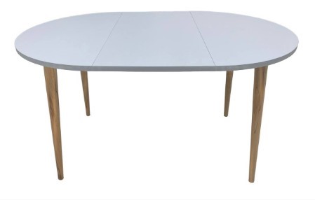 Обеденный круглый раздвижной стол Серый камень 90*90 см ЛДСП в Тюмени - изображение 9