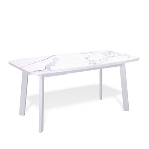 Раздвижной стол AA1400 (белый/керамика мрамор белый) в Заводоуковске - предосмотр