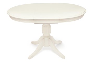 Овальный стол на кухню BEATRICE NEW (Беатриче New) Dia 90+35x76 pure white (402) в Заводоуковске