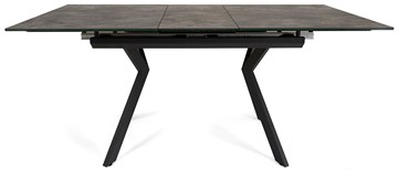 Кухонный раздвижной стол Бордо 1CX 140х85 (Oxide Nero/Графит) в Тюмени - предосмотр 3