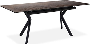 Кухонный стол раскладной Бордо 2CX 160х90 (Oxide Moro/Графит) в Заводоуковске - предосмотр 1