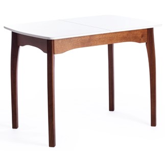 Раздвижной стол Caterina, бук/мдф, 100+30x70x75, коричневый, белый арт.15856 в Тюмени - предосмотр