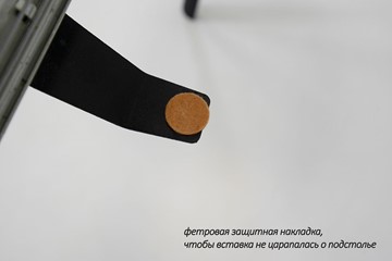 Стол раздвижной Дали-1L(ноги черные, дуб табако) в Заводоуковске - предосмотр 6