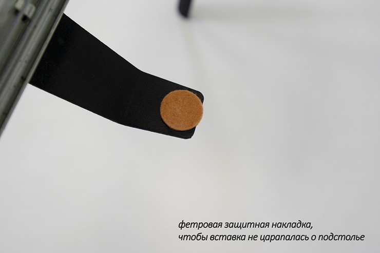 Стол раздвижной Дали-1L(ноги черные, дуб табако) в Тюмени - изображение 6