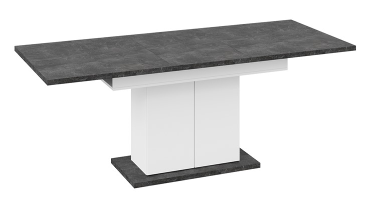 Обеденный раздвижной стол Детройт тип 1 (Белый/Ателье темный) в Тюмени - изображение 4