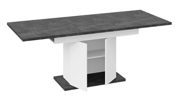 Обеденный раздвижной стол Детройт тип 1 (Белый/Ателье темный) в Тюмени - предосмотр 5