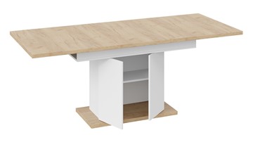 Кухонный стол раздвижной Детройт тип 1 (Белый/Дуб Крафт золотой) в Тюмени - предосмотр 5