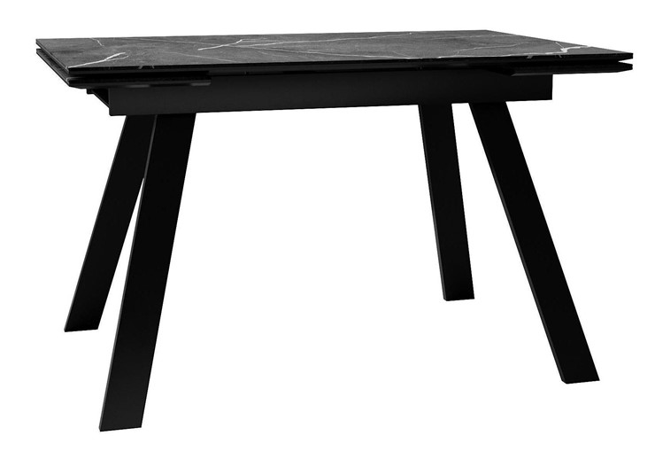 Раздвижной стол DikLine DKL140 Керамика Черный мрамор/опоры черные (2 уп.) в Тюмени - изображение 6