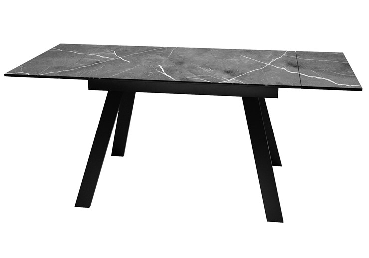 Раздвижной стол DikLine DKL140 Керамика Черный мрамор/опоры черные (2 уп.) в Тюмени - изображение 7