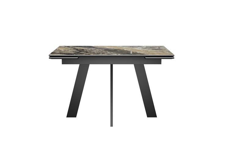 Кухонный раскладной стол DikLine SKM120 Керамика Amadeus/подстолье черное/опоры черные в Тюмени - изображение 7
