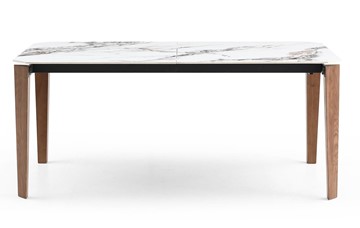 Кухонный раздвижной стол DT8843CW (180) белый мрамор  керамика в Заводоуковске - предосмотр