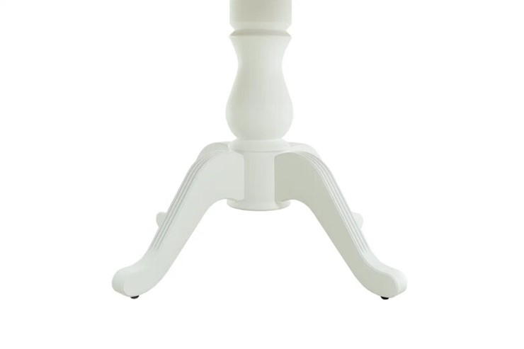 Кухонный стол раздвижной Фабрицио-1 Glass, Круг 1000, фотопечать (Мрамор 6, Слоновая кость) в Тюмени - изображение 9