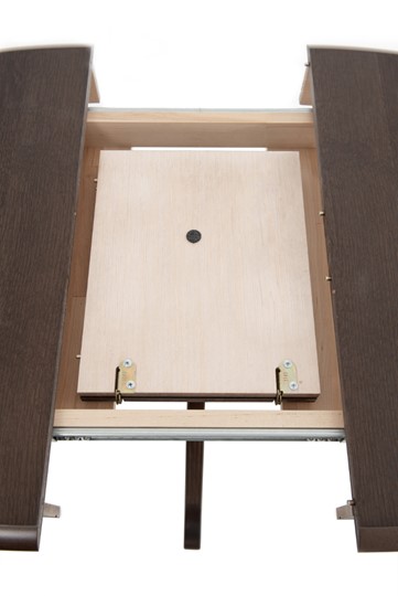 Кухонный стол раздвижной Фабрицио-1 исп. Эллипс, Тон 10 (Морилка/Эмаль) в Тюмени - изображение 4