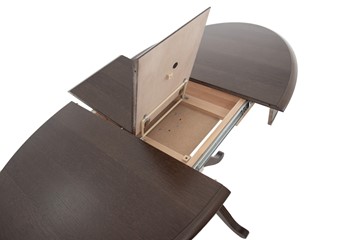 Раздвижной стол Фабрицио-1 исп. Эллипс, Тон 11 Покраска + патина с прорисовкой (на столешнице) в Тюмени - предосмотр 6