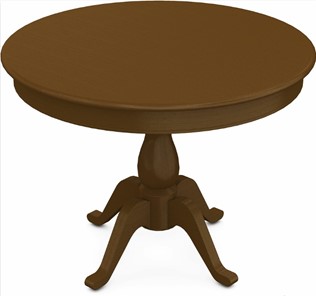 Кухонный стол раскладной Фабрицио-1 исп. Круг 820, Тон 2 Покраска + патина с прорисовкой (на столешнице) в Тюмени