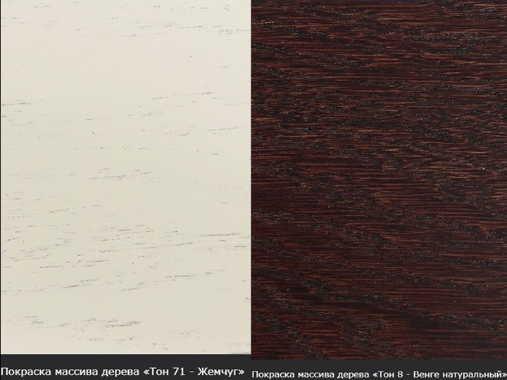 Обеденный раздвижной стол Фабрицио-2 исп. Мыло 1400, Тон 7 (Морилка/Эмаль) в Тюмени - изображение 14