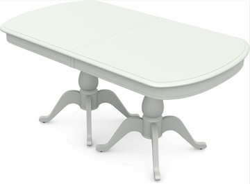 Кухонный стол раздвижной Фабрицио-2 исп. Мыло большой 2 вставки, Тон 9 Покраска + патина (в местах фрезеровки) в Тюмени - предосмотр