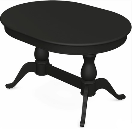 Обеденный раздвижной стол Фабрицио-2 исп. Овал 1600, Тон 12 Покраска + патина с прорисовкой (на столешнице) в Тюмени - изображение