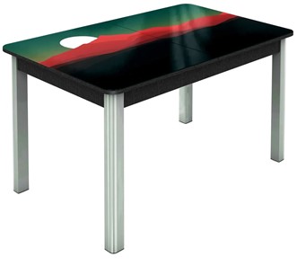 Кухонный стол раздвижной Гамбург исп. 1, ноги метал. крашеные №23 (Exclusive h117/черный) в Заводоуковске - предосмотр