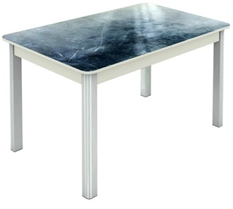 Кухонный раздвижной стол Гамбург исп. 1, ноги метал. крашеные №23 (Exclusive h158/белый) в Заводоуковске