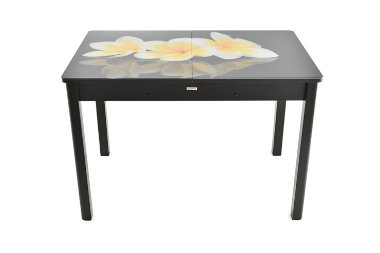Кухонный стол раздвижной Гамбург исп. 1, ноги метал. крашеные №23 (Exclusive h198/черный) в Тюмени - изображение 7