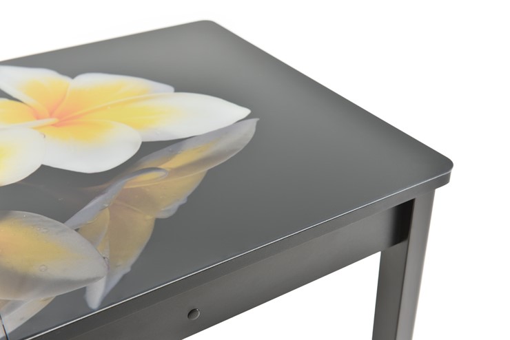 Кухонный раздвижной стол Гамбург исп. 1, ноги метал. крашеные №23 (Exclusive h273/черный) в Заводоуковске - изображение 10
